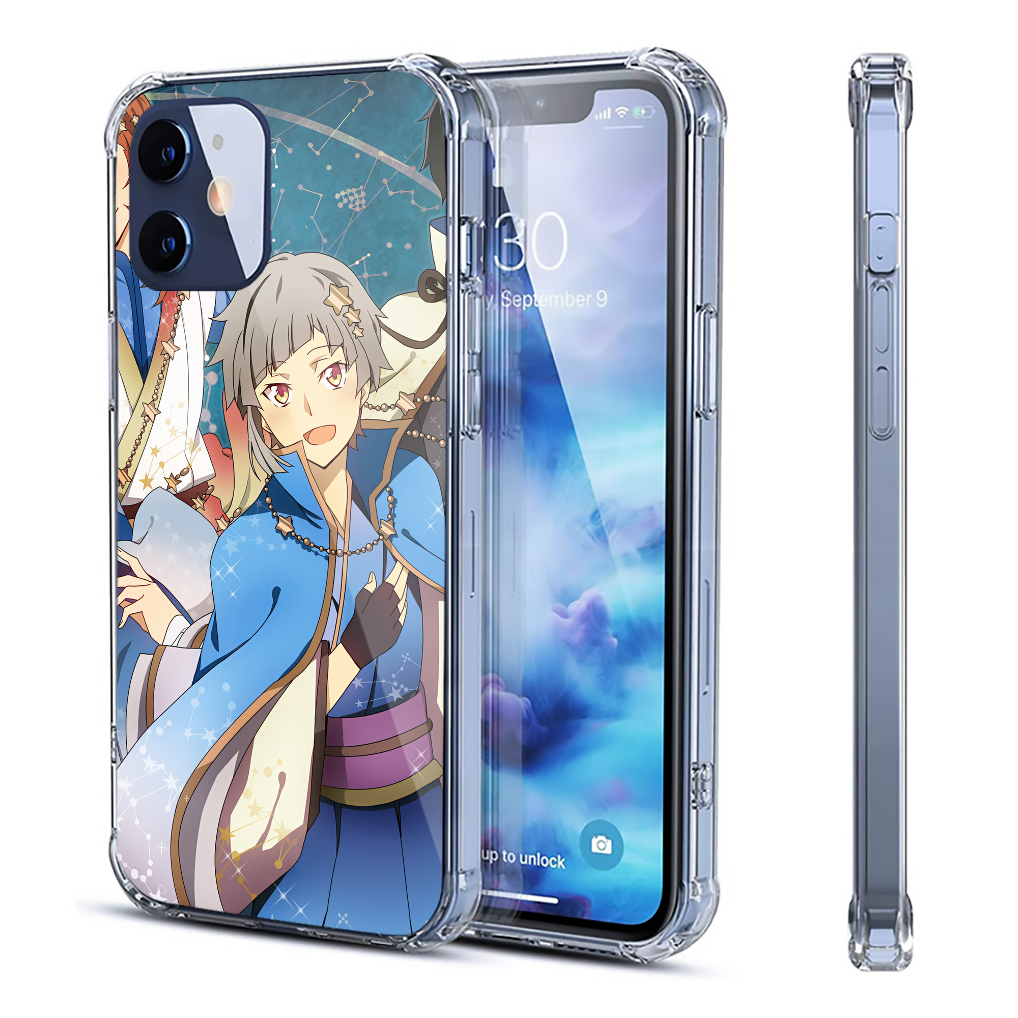 （画像用） 文豪ストレイドッグス Bungo Stray Dogs 【iPhone 12シリーズ対応】透明スマホケース（クリアソフトケース）